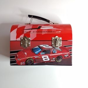 Dale Earnhardt Jr. Bright Red # 8 Metal Lunch Box Nascar racing lunch pale